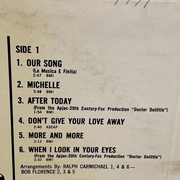 Jack Jones – Our Song (Vinyl, 1967) Kapp Records KS 3531 VG+ LP Record Album - Picture 4 of 11